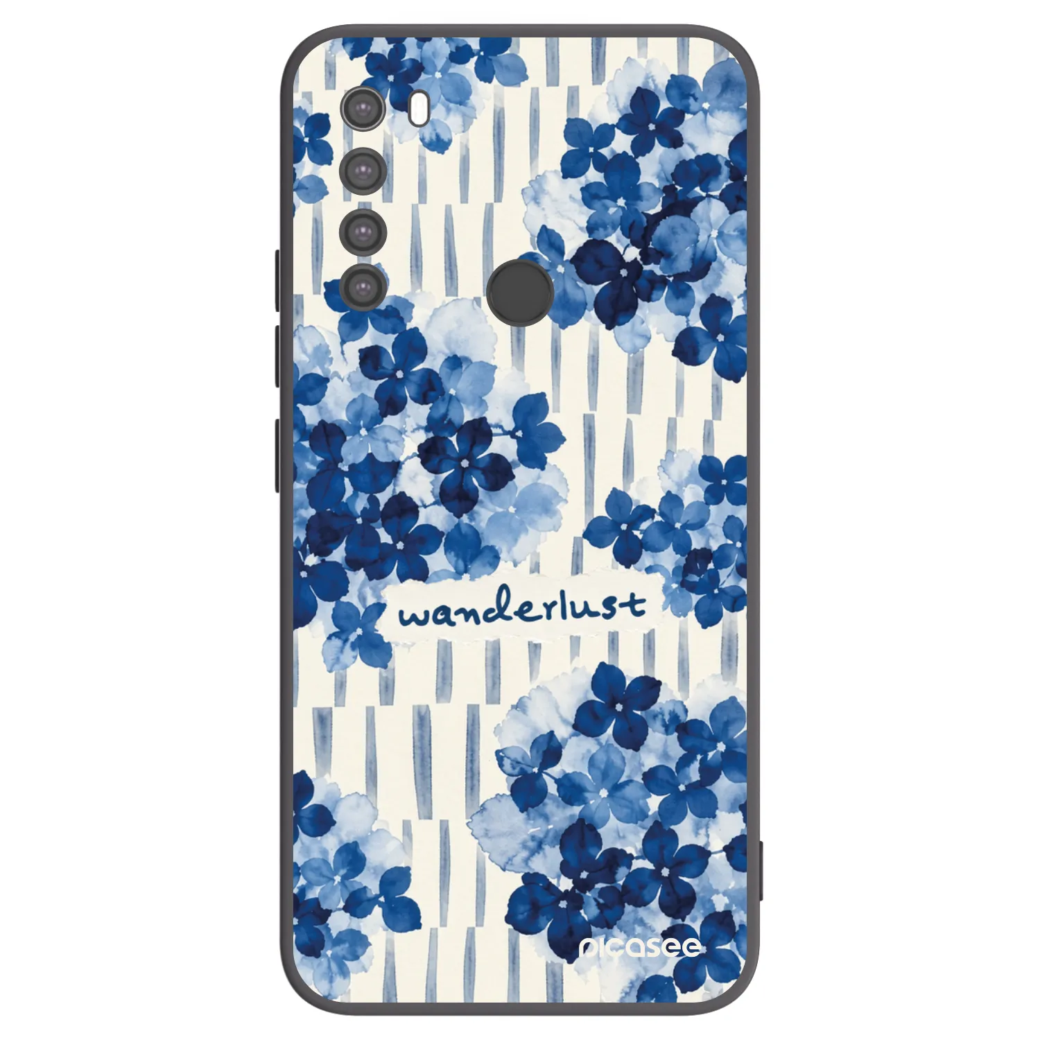 Picasee husă neagră din silicon pentru Xiaomi Redmi Note 8 - Azorea