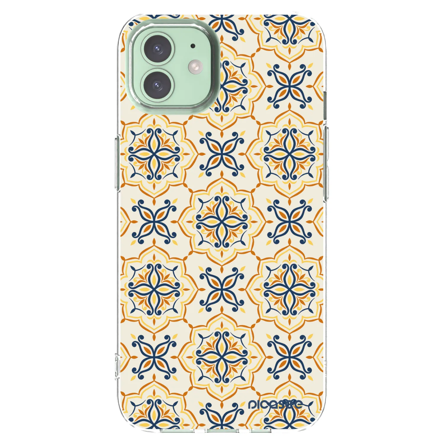 Picasee husă transparentă din silicon pentru Apple iPhone 12 - Majolica