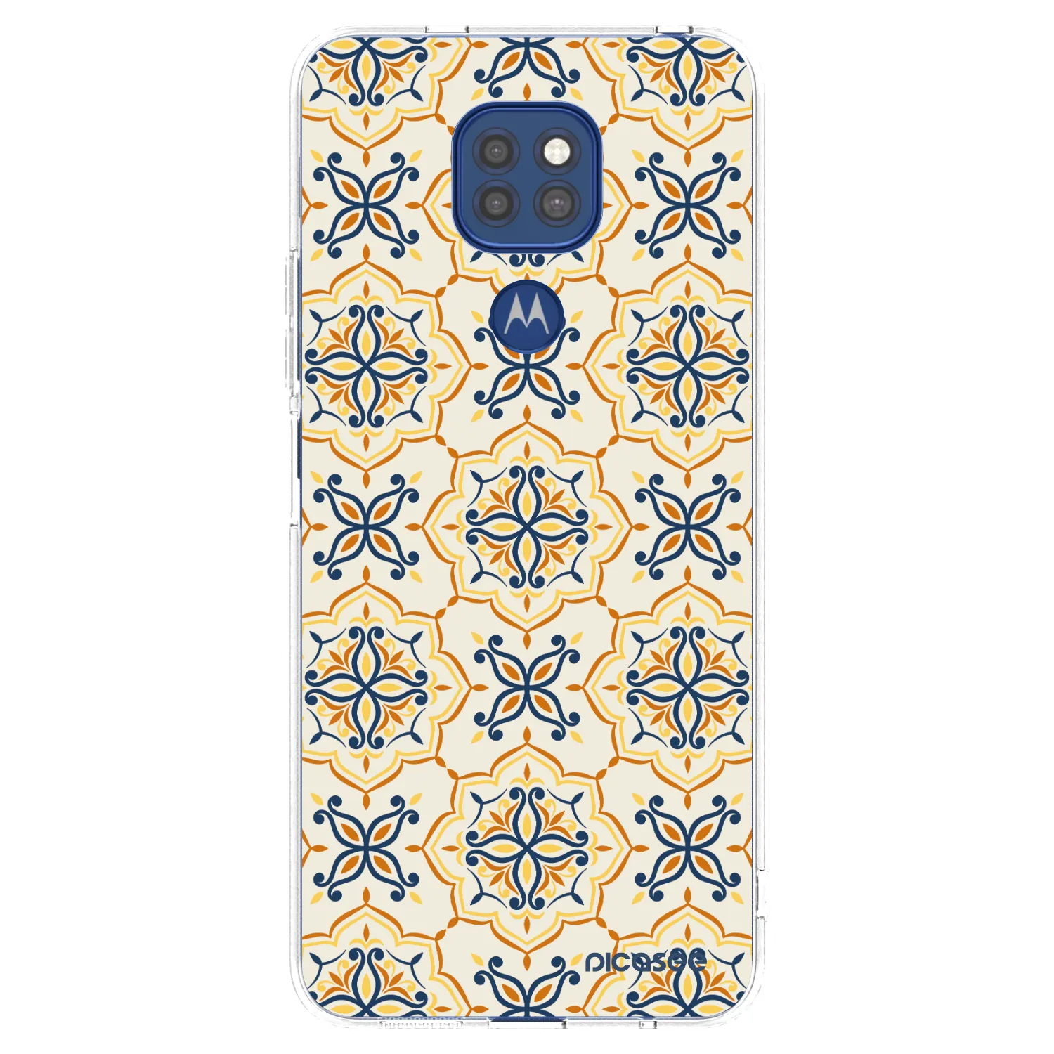 Picasee husă transparentă din silicon pentru Motorola Moto G9 Play - Majolica
