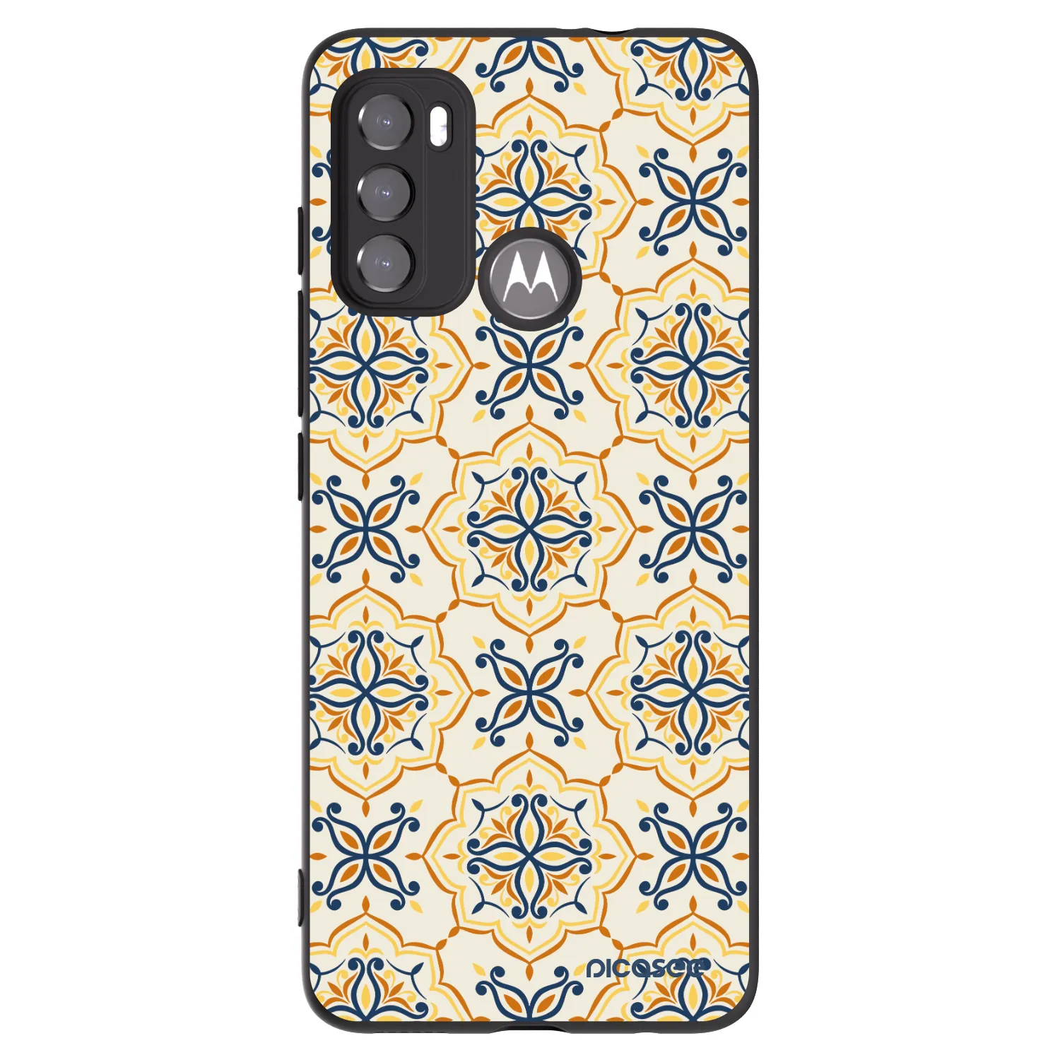 Picasee husă neagră din silicon pentru Motorola Moto G60 - Majolica