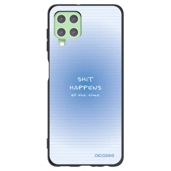 Picasee husă neagră din silicon pentru Samsung Galaxy A22 A225F 4G - Oops Memo