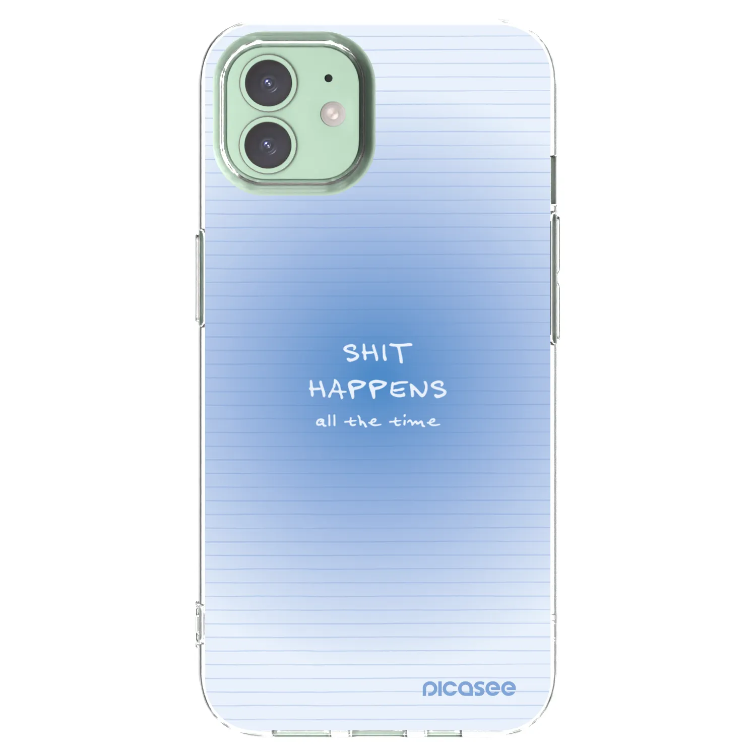 Picasee husă transparentă din silicon pentru Apple iPhone 12 - Oops Memo