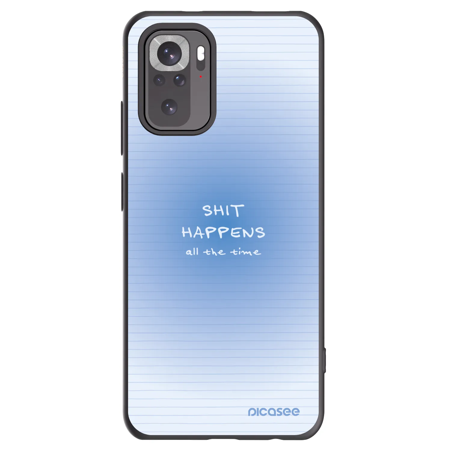 Picasee husă neagră din silicon pentru Xiaomi Redmi Note 10 - Oops Memo