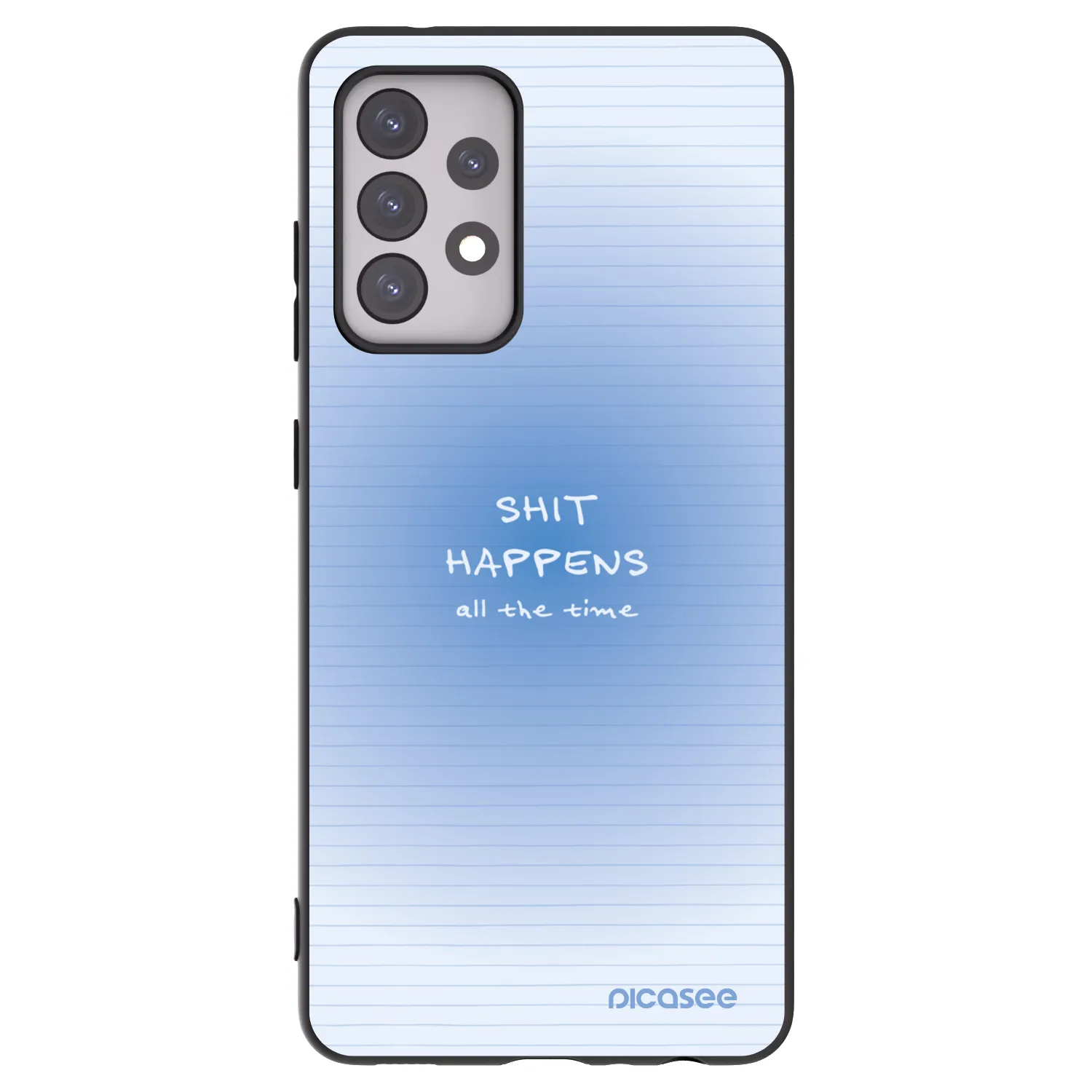 Picasee husă neagră din silicon pentru Samsung Galaxy A52s 5G A528B - Oops Memo