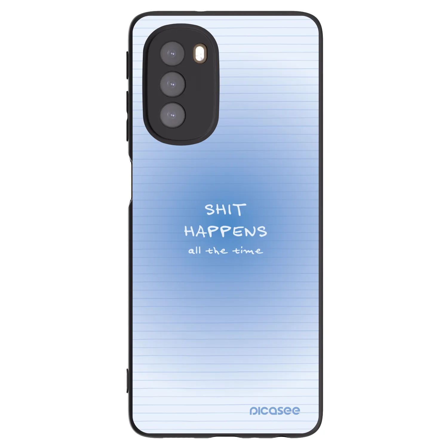 Picasee husă neagră din silicon pentru Motorola Moto G51 - Oops Memo