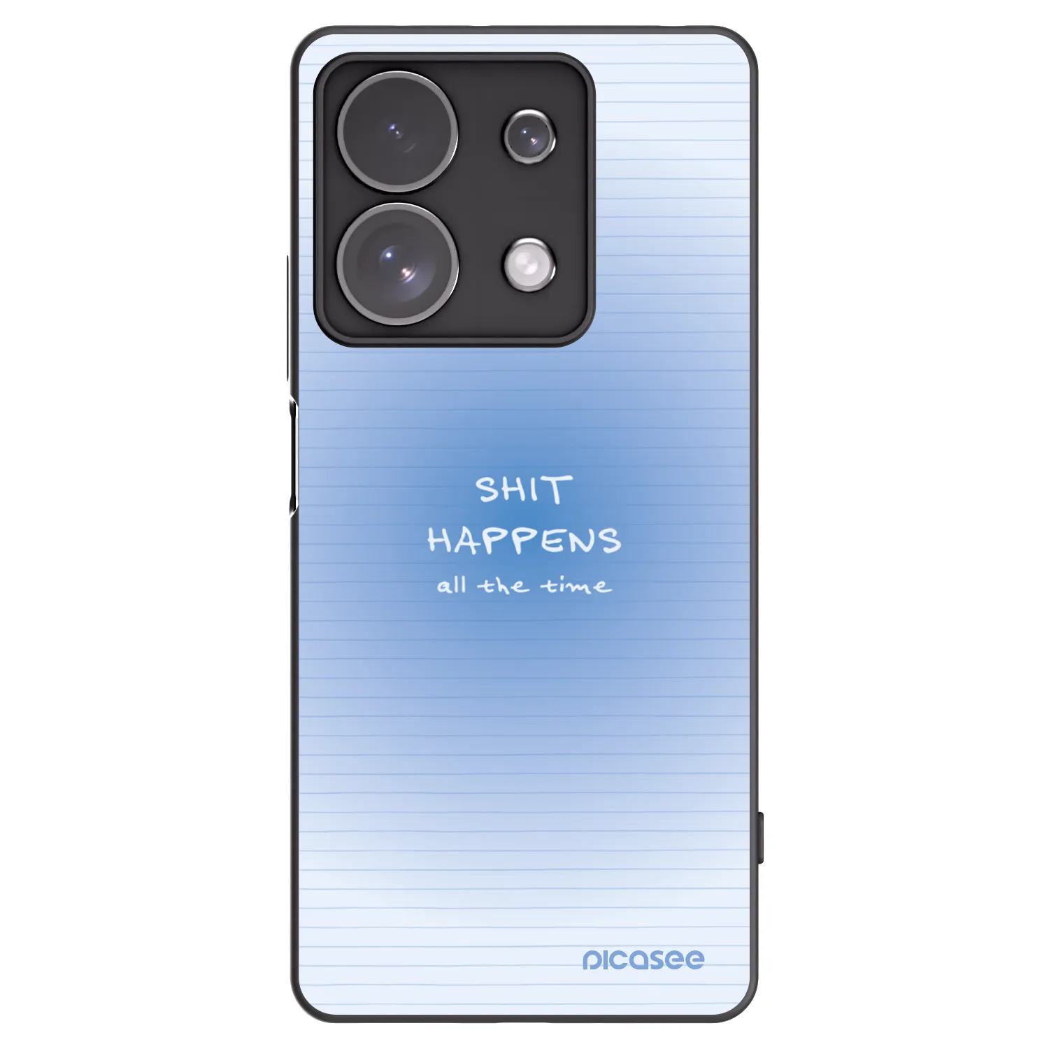 Picasee husă neagră din silicon pentru Xiaomi Redmi Note 13 Pro 4G - Oops Memo