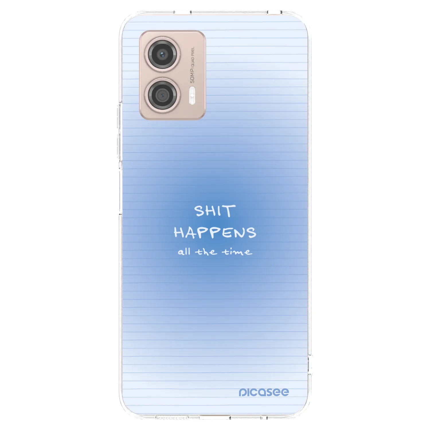 Picasee husă transparentă din silicon pentru Motorola Moto G53 5G - Oops Memo