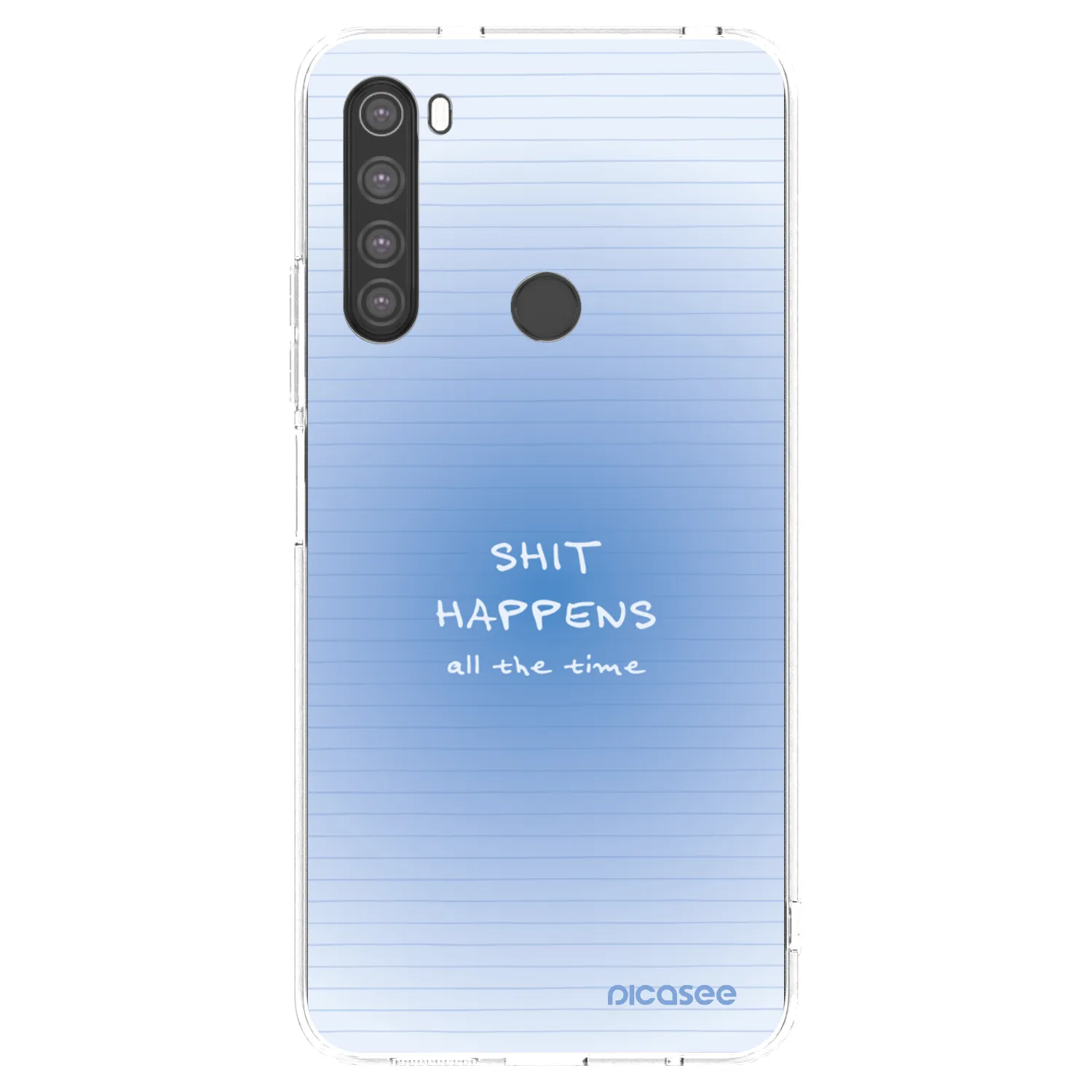 Picasee husă transparentă din silicon pentru Xiaomi Redmi Note 8 - Oops Memo