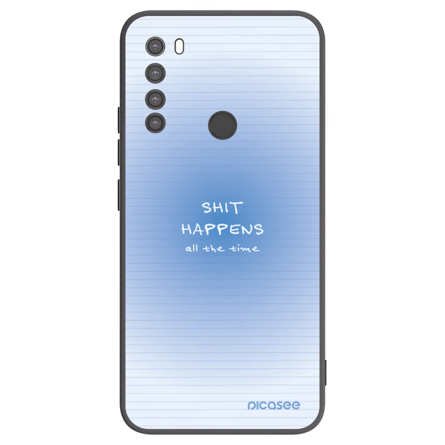 Picasee husă neagră din silicon pentru Xiaomi Redmi Note 8 - Oops Memo