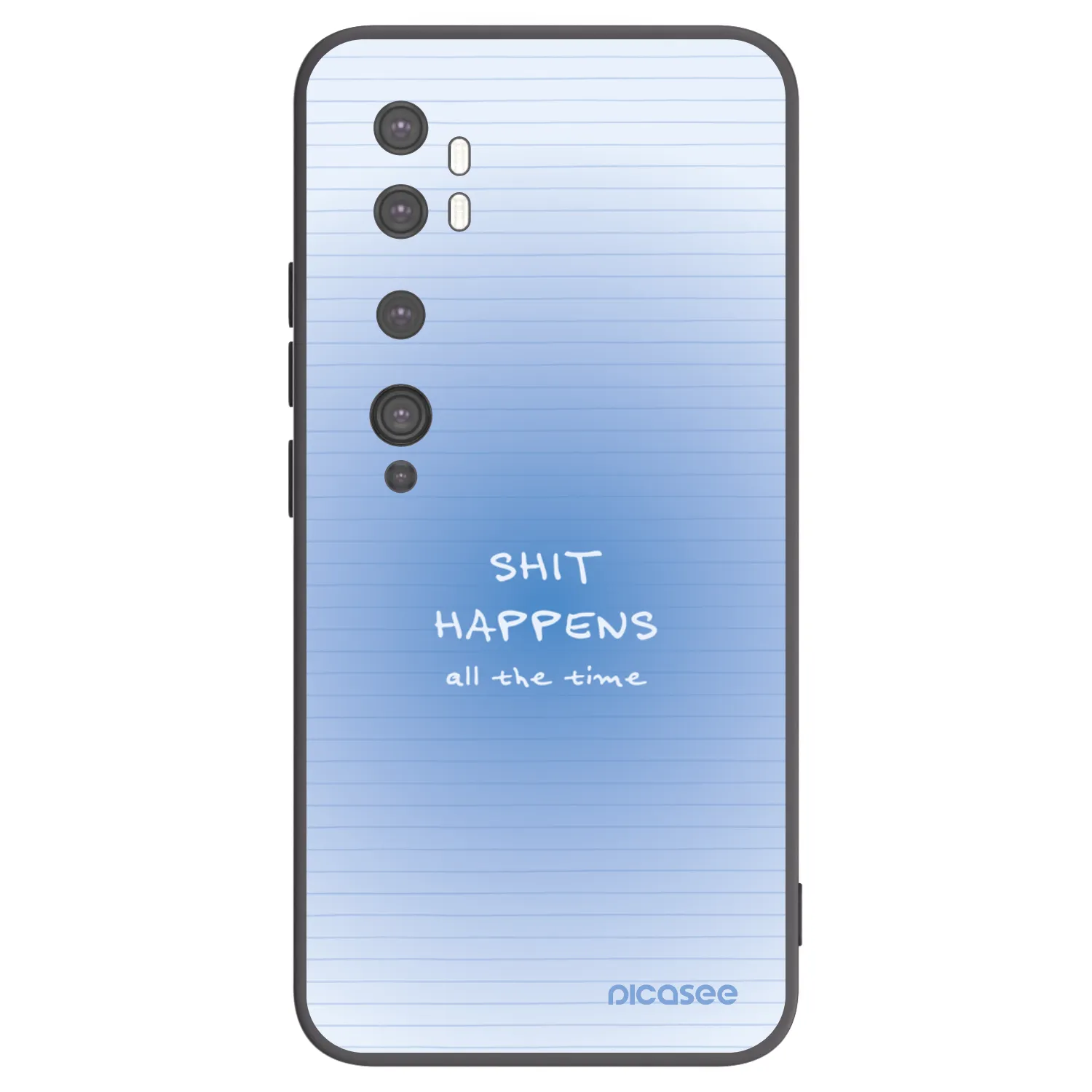 Picasee husă neagră din silicon pentru Xiaomi Mi Note 10 (Pro) - Oops Memo