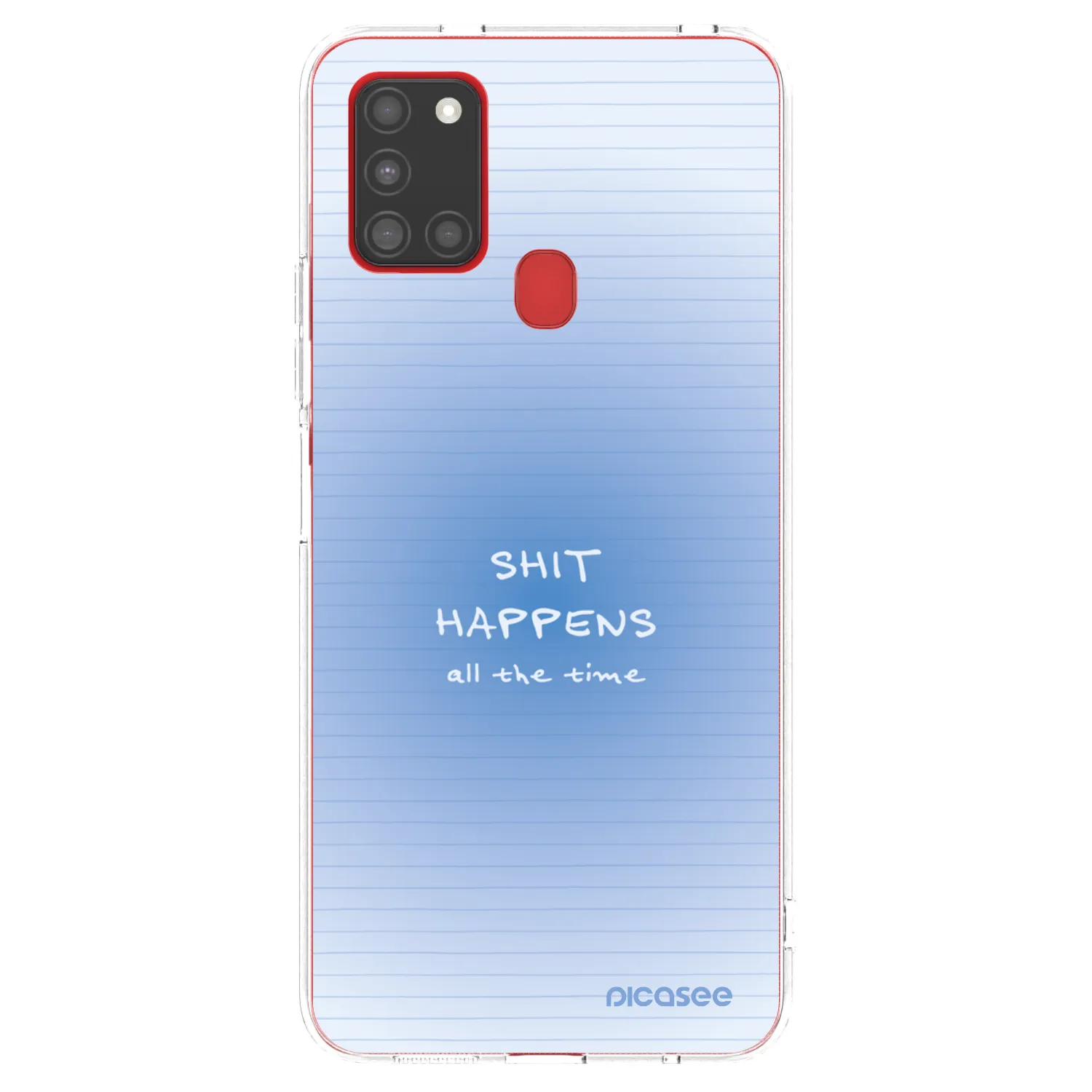 Picasee husă transparentă din silicon pentru Samsung Galaxy A21s - Oops Memo