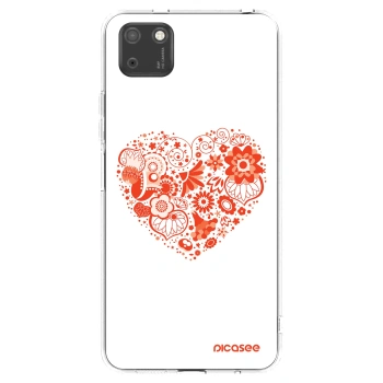Picasee husă transparentă din silicon pentru Huawei Y5P - Big heart