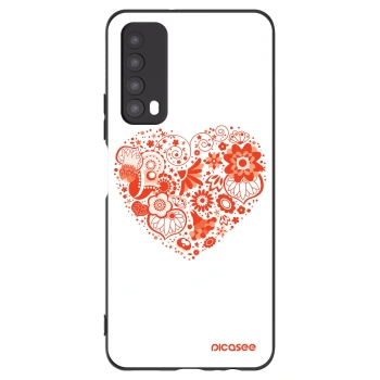 Picasee husă neagră din silicon pentru Huawei P Smart 2021 - Big heart
