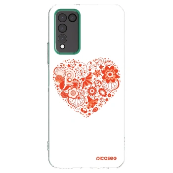Picasee husă transparentă din silicon pentru Honor 10X Lite - Big heart