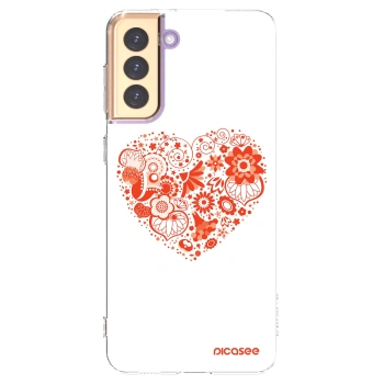 Picasee husă transparentă din silicon pentru Samsung Galaxy S21+ 5G G996F - Big heart