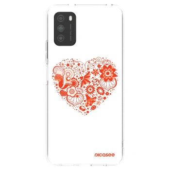 Picasee husă transparentă din silicon pentru Xiaomi Poco M3 - Big heart