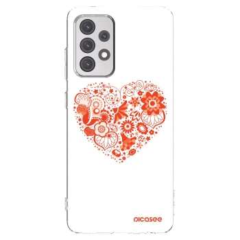 Picasee husă transparentă din silicon pentru Samsung Galaxy A52 5G A525F - Big heart