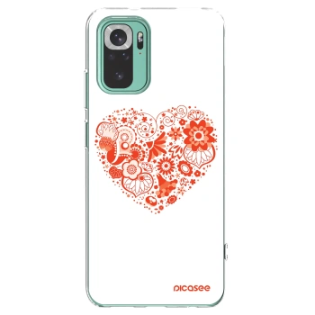 Picasee husă transparentă din silicon pentru Xiaomi Redmi Note 10 Pro - Big heart