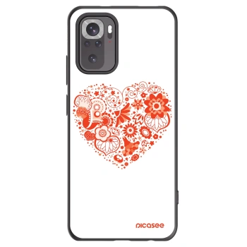 Picasee husă neagră din silicon pentru Xiaomi Redmi Note 10S - Big heart