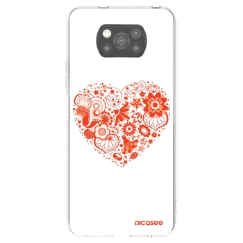 Picasee husă neagră din silicon pentru Xiaomi Poco X3 Pro - Big heart