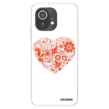 Picasee husă transparentă din silicon pentru Xiaomi Mi 11 - Big heart