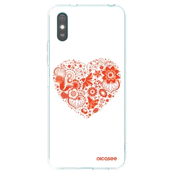 Picasee husă transparentă din silicon pentru Xiaomi Redmi 9AT - Big heart