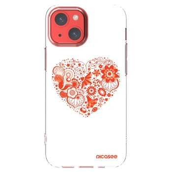 Picasee husă transparentă din silicon pentru Apple iPhone 13 mini - Big heart