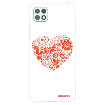 Picasee husă transparentă din silicon pentru Samsung Galaxy A22 A226B 5G - Big heart