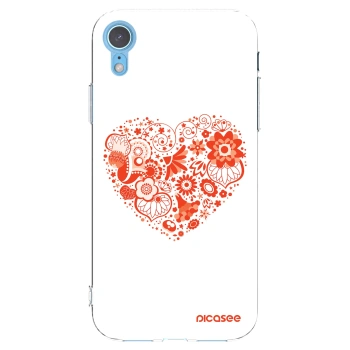 Picasee husă transparentă din silicon pentru Apple iPhone XR - Big heart