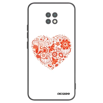 Picasee husă neagră din silicon pentru Xiaomi Redmi Note 9T - Big heart