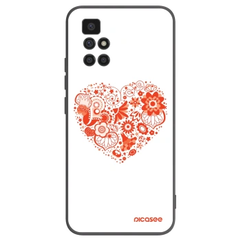 Picasee husă neagră din silicon pentru Xiaomi Redmi 10 - Big heart