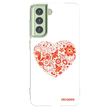 Picasee husă transparentă din silicon pentru Samsung Galaxy S21 FE 5G - Big heart