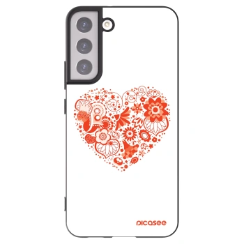 Picasee husă neagră din silicon pentru Samsung Galaxy S22+ 5G - Big heart