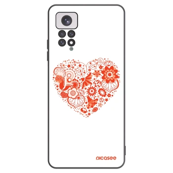 Picasee husă neagră din silicon pentru Xiaomi Redmi Note 11 - Big heart