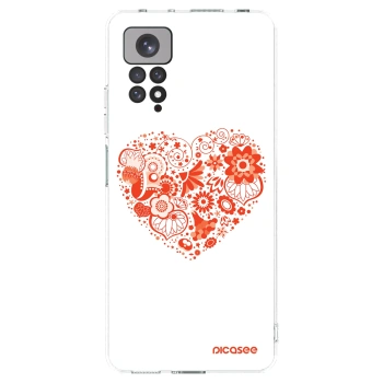 Picasee husă transparentă din silicon pentru Xiaomi Redmi Note 11 - Big heart