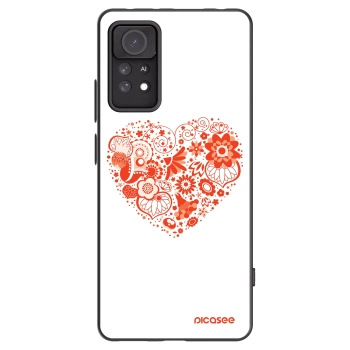 Picasee husă neagră din silicon pentru Xiaomi Redmi Note 11 Pro - Big heart
