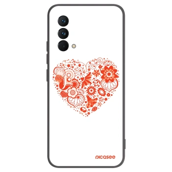 Picasee husă neagră din silicon pentru Realme GT Master Edition 5G - Big heart