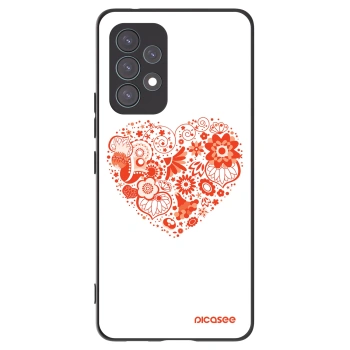 Picasee husă neagră din silicon pentru Samsung Galaxy A53 5G A536 - Big heart