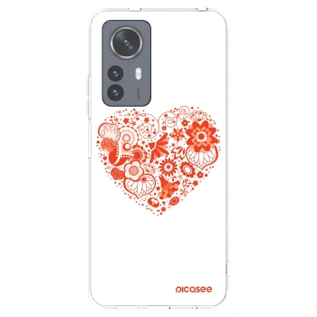 Picasee husă transparentă din silicon pentru Xiaomi 12 Pro - Big heart