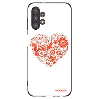 Picasee husă neagră din silicon pentru Samsung Galaxy A13 4G A135 - Big heart