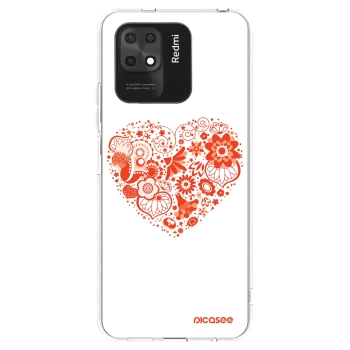 Picasee husă transparentă din silicon pentru Xiaomi Redmi 10C - Big heart