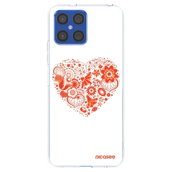 Picasee husă transparentă din silicon pentru Honor X8 4G - Big heart