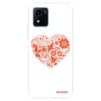 Picasee husă transparentă din silicon pentru Vivo Y01 - Big heart