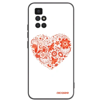 Picasee husă neagră din silicon pentru Xiaomi Redmi 10 (2022) - Big heart