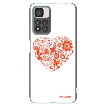 Picasee husă transparentă din silicon pentru Xiaomi Redmi Note 11 Pro+ 5G - Big heart