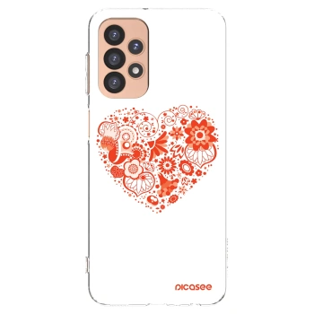 Picasee husă transparentă din silicon pentru Samsung Galaxy A23 A236B 5G - Big heart