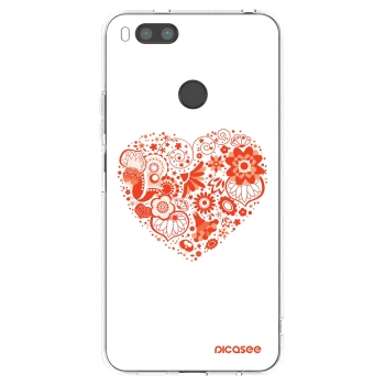 Picasee husă transparentă din silicon pentru Xiaomi Redmi A1 - Big heart