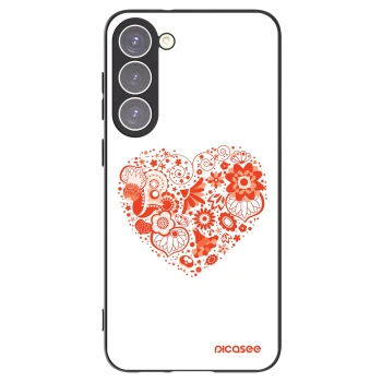 Picasee husă neagră din silicon pentru Samsung Galaxy S23+ 5G - Big heart