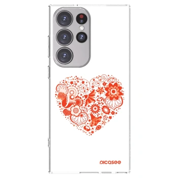 Picasee husă transparentă din silicon pentru Samsung Galaxy S23 Ultra 5G - Big heart