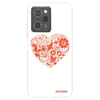 Picasee husă neagră din silicon pentru Xiaomi Poco X5 Pro - Big heart